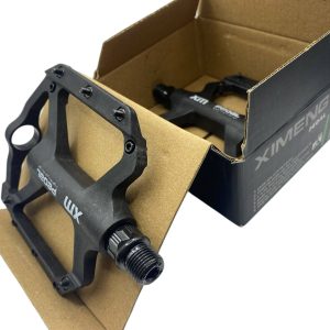 Pedales bicicleta MTB Enduro Ximeng fibra nylon negro
