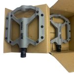 Pedales bicicleta MTB Enduro Ximeng fibra nylon gris