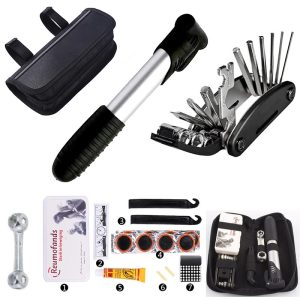 herramientas para bicicleta bombin y parches