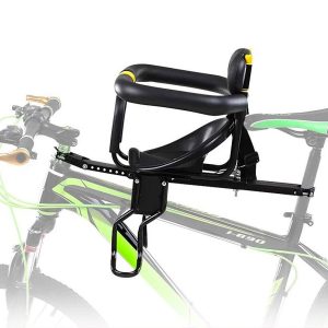 Silla delantera porta bebé y niños para bicicleta color negro