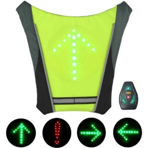 Seguridad ciclista Chile, chaleco reflectante led, señalizadores giro bicicleta, accesorios scooter eléctrico Santiago, luces direccionales inalámbricas, Speedlink Chile, arnés reflectante led.