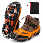 Crampones antideslizantes de acero para zapatos de nieve y trekking