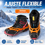 Crampones antideslizantes de acero para zapatos de nieve y trekking