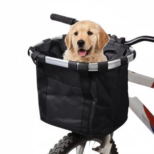 canasto bicicleta, cesta bicicleta, canasto delantero bicicleta, canasto desmontable bicicleta, canasto plegable, bolso para bicicleta, porta mascotas bicicleta, canasto para perros bicicleta, accesorios ciclismo urbano, cesta compras bicicleta, tela oxford bicicleta