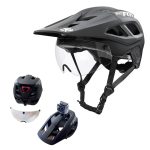 casco MTB certificado con visera magnetica batfox fox
